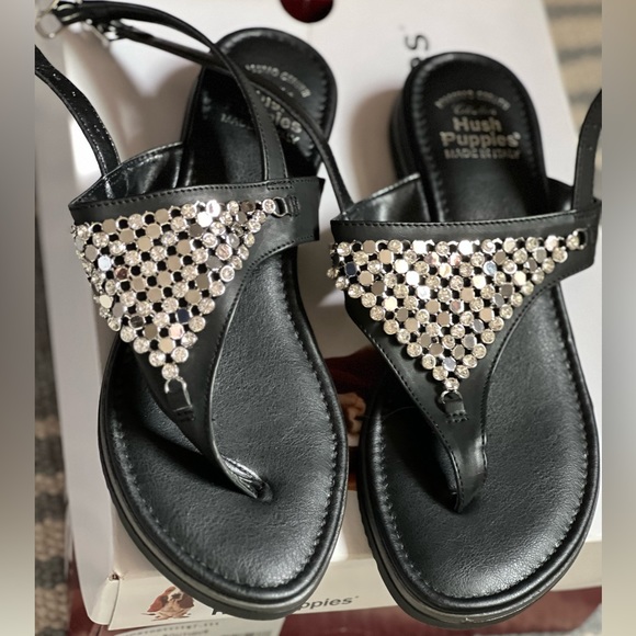 NWT Hush Puppies black sandals - Picture 3 of 11